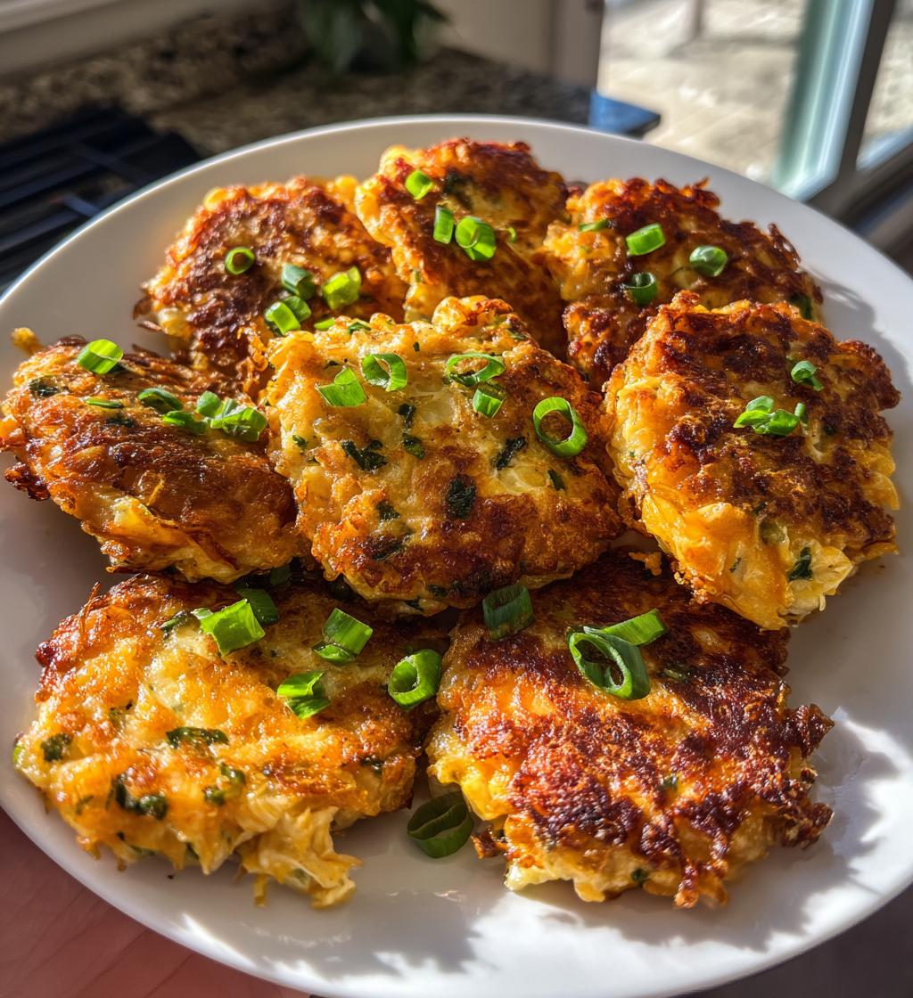 cheesy chicken fritters - detail 1