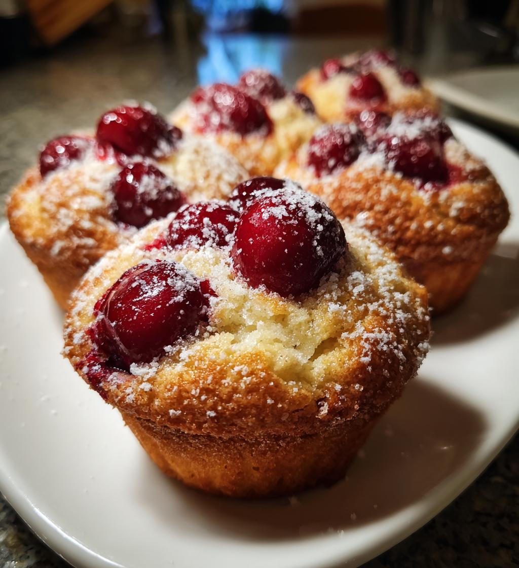 cherry cobbler muffins - detail 1