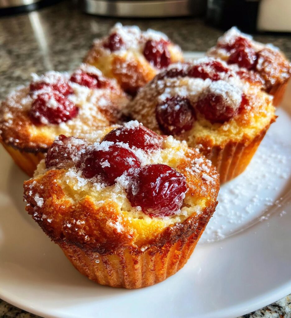 cherry cobbler muffins