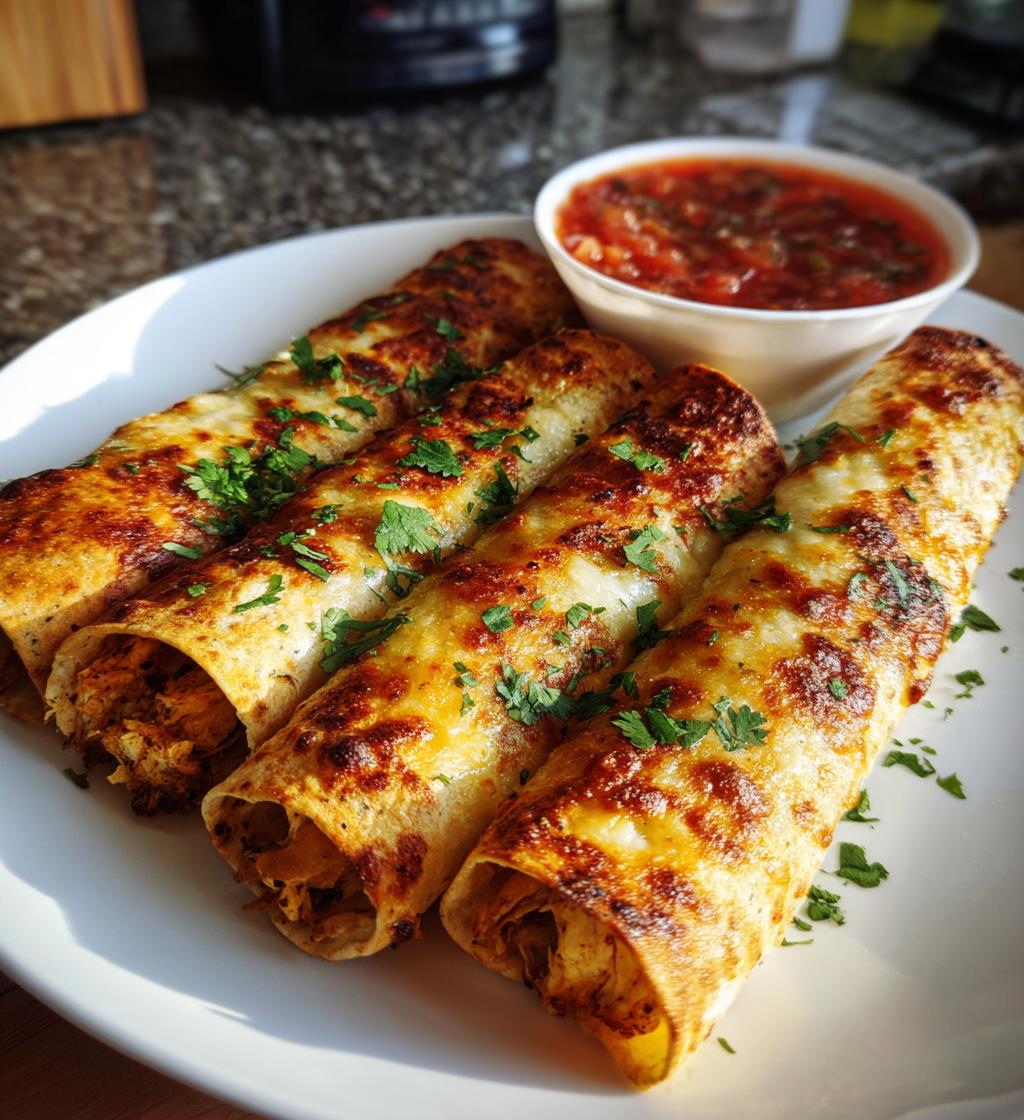 chicken flautas - detail 1