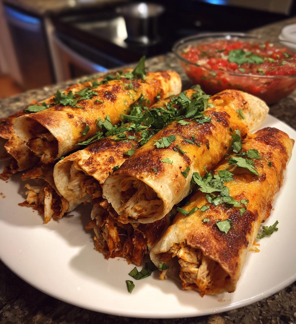 chicken flautas