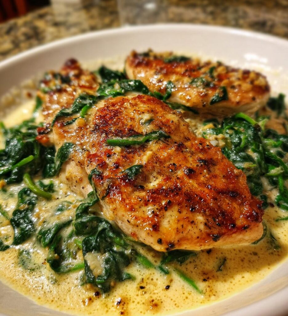 chicken florentine style
