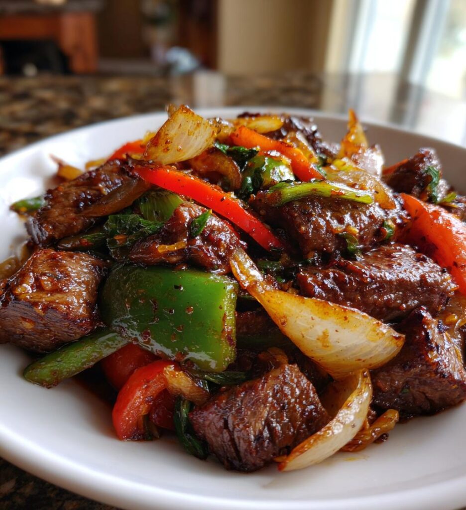 chinese beef and onion stir fry