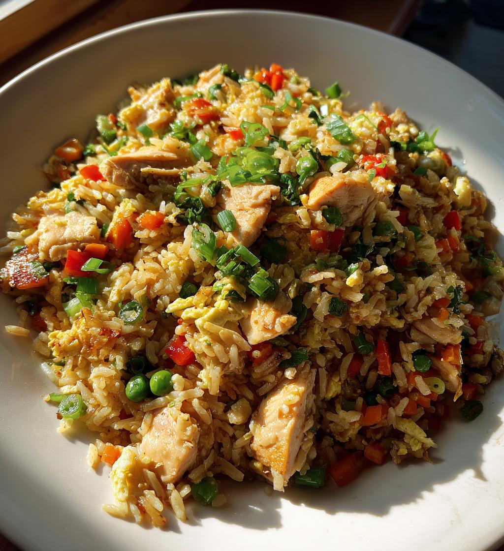 chinese chicken fried rice recipe - detail 1