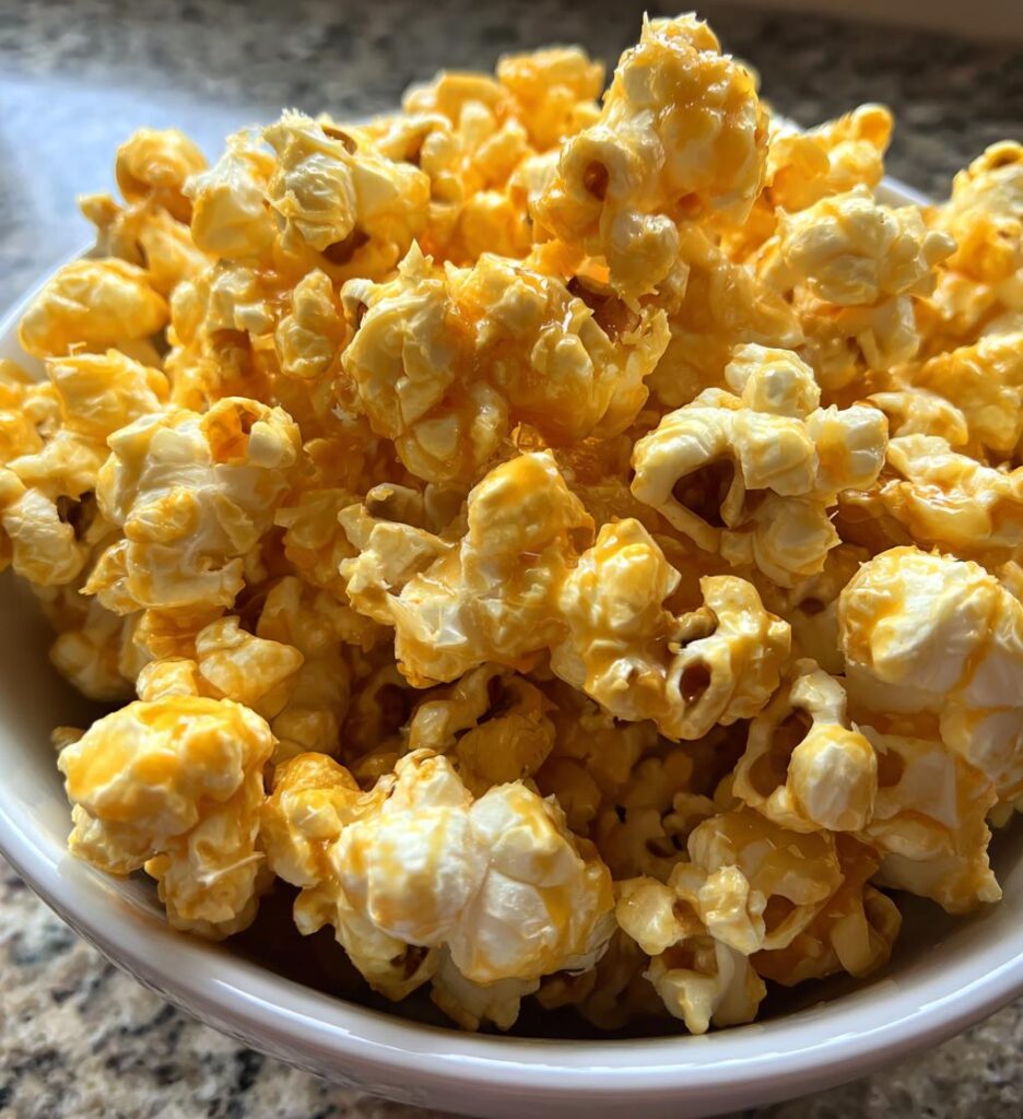 coconut caramel popcorn