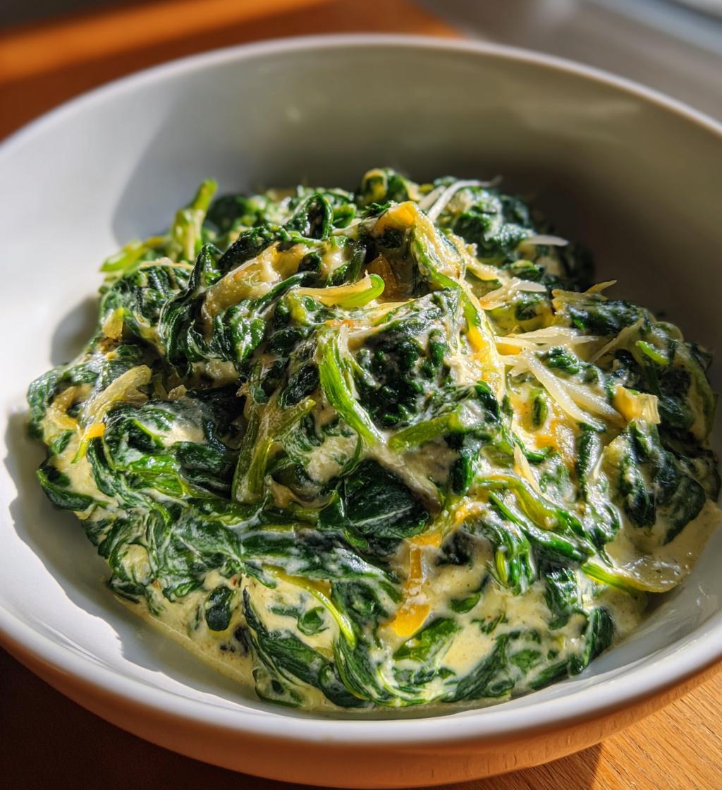 creamed spinach