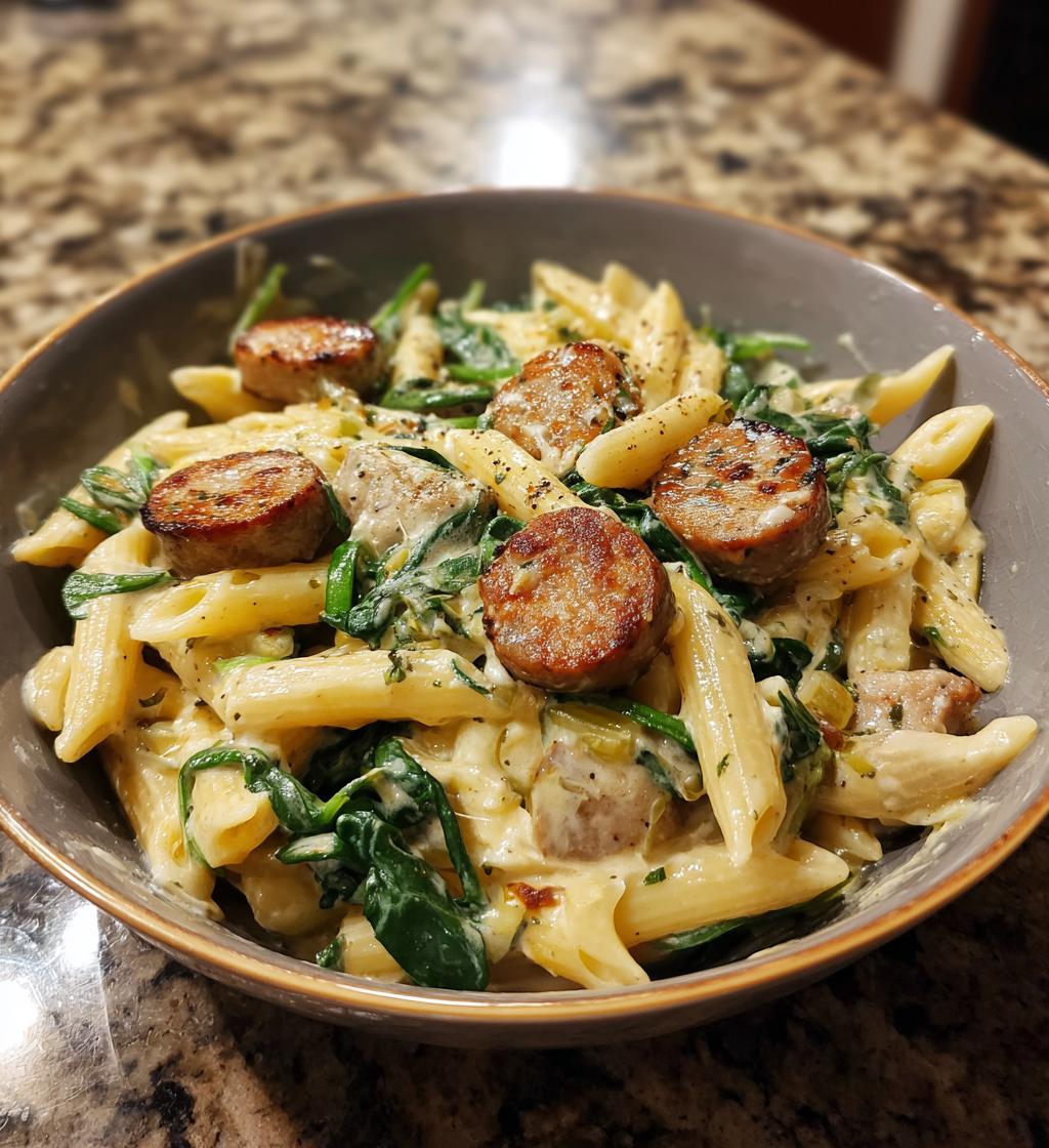creamy italian sausage pasta recipe - detail 1