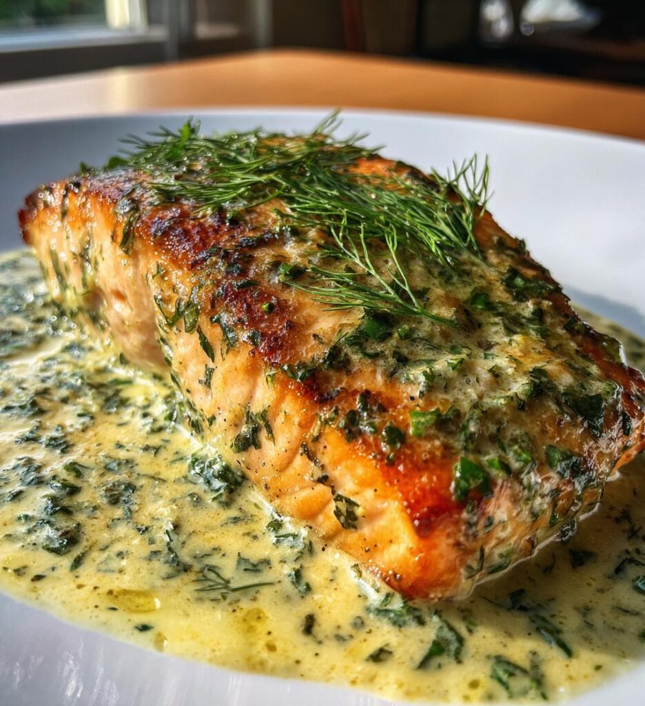 creamy lemon herb salmon
