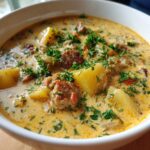 creamy sausage and potato soup
