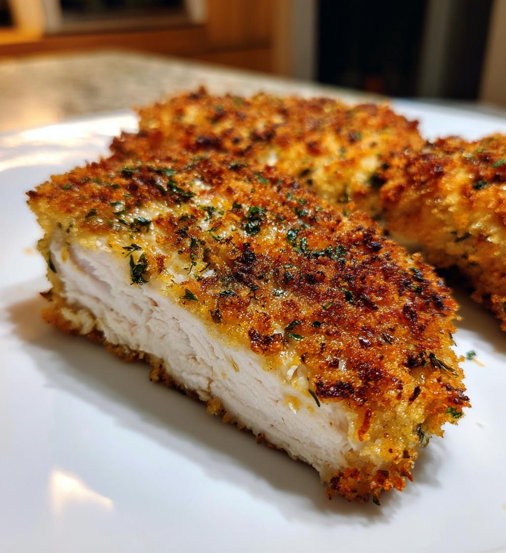 crispy oven baked chicken fillet - detail 1