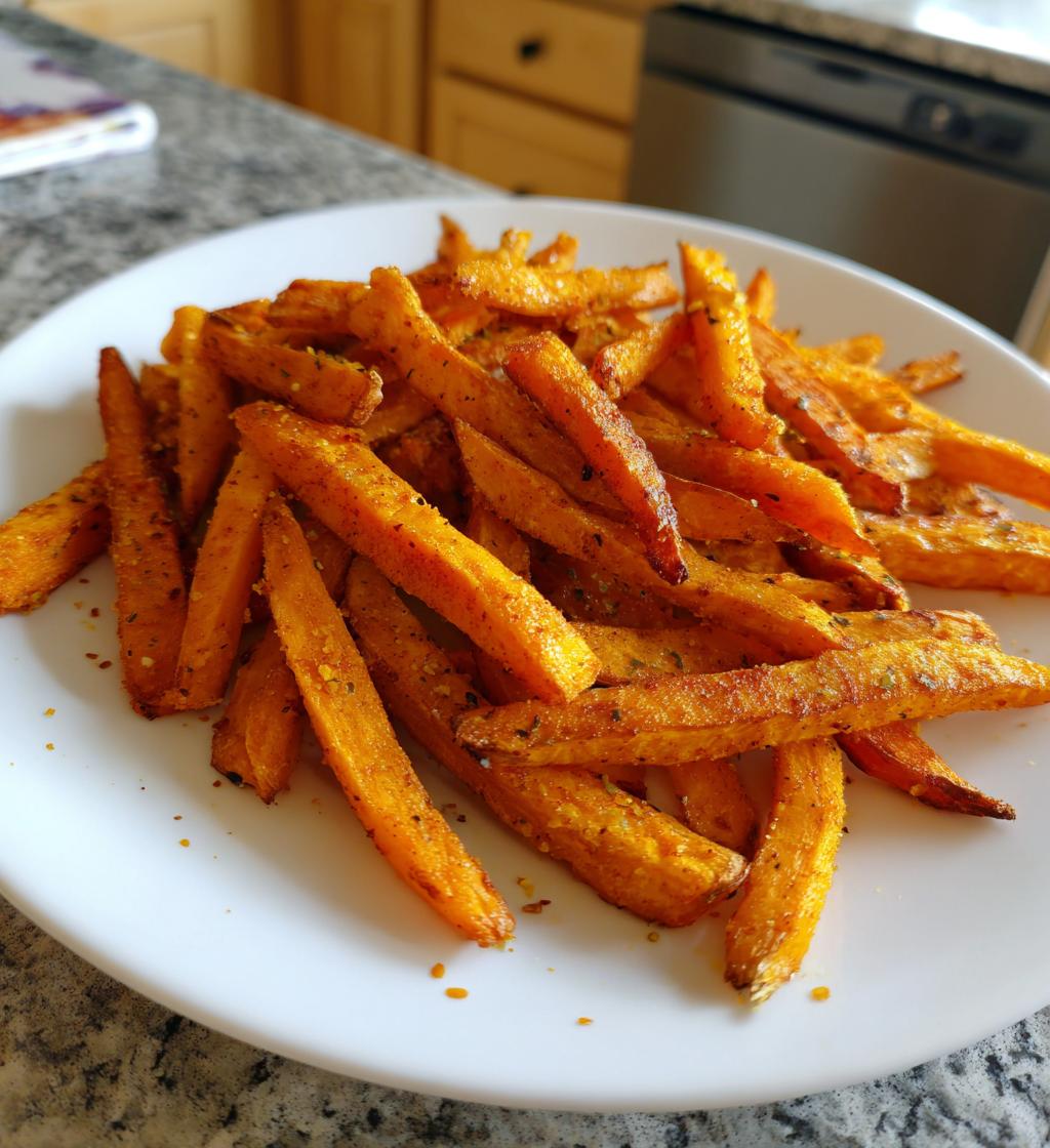 crispy oven baked sweet potato fries - detail 1