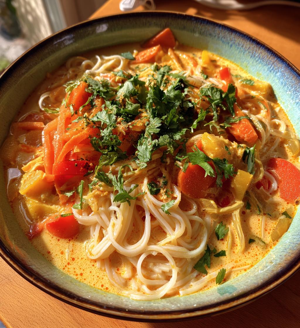 curry coconut noodle soup