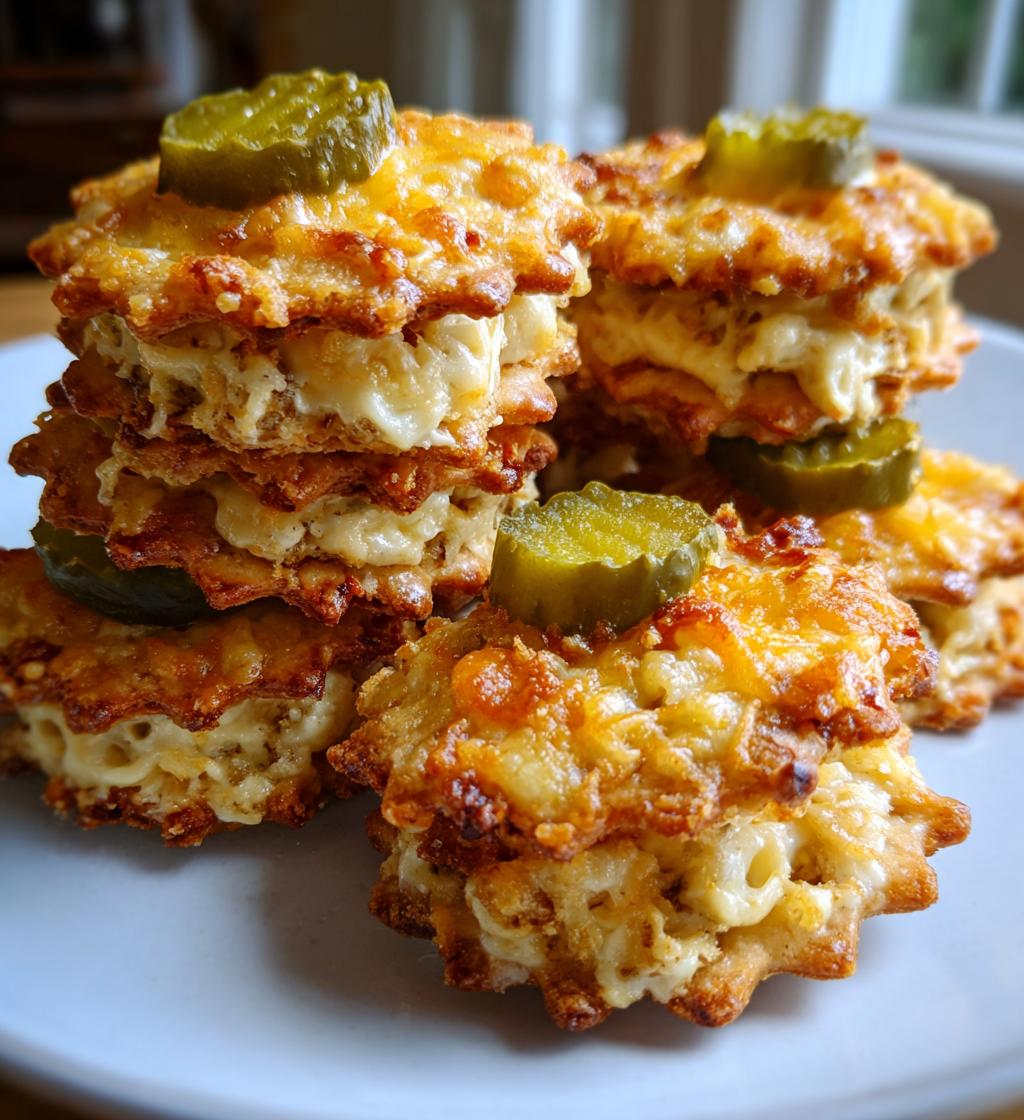 dill pickle cheese ritz bites - detail 1
