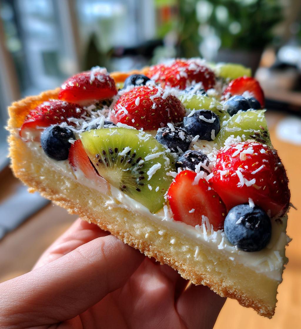 easter egg fruit pizzas - detail 1