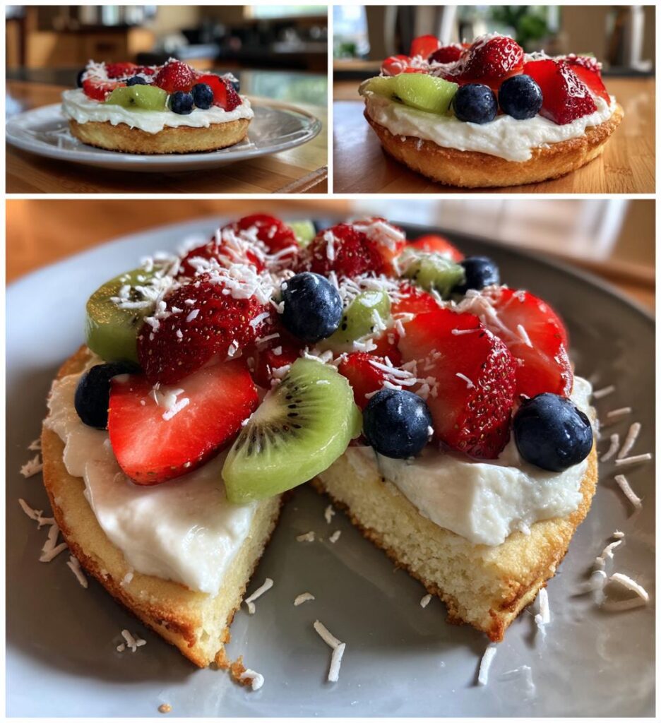 easter egg fruit pizzas