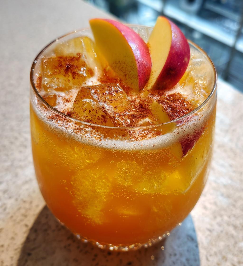 easy apple mocktail - detail 1
