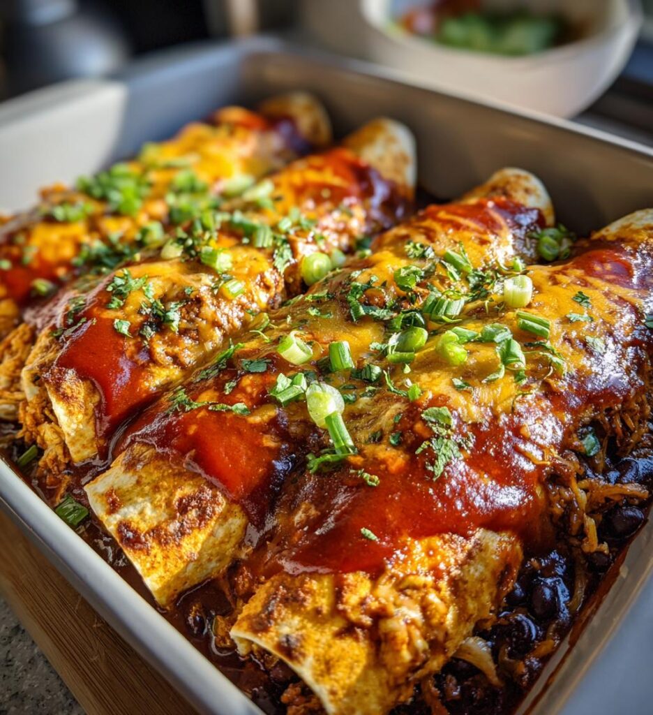 easy bean and cheese enchiladas