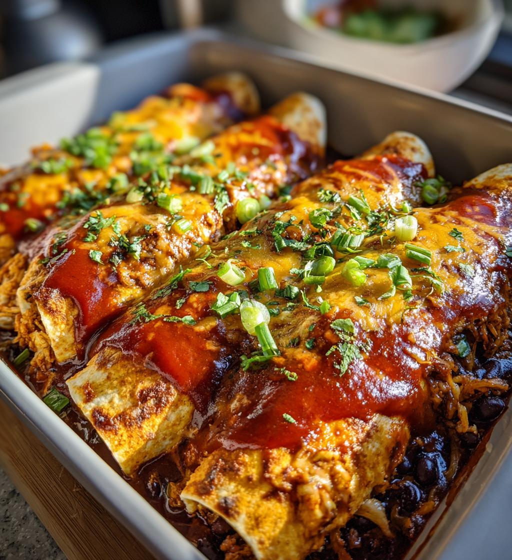 easy bean and cheese enchiladas