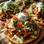easy chicken tostadas