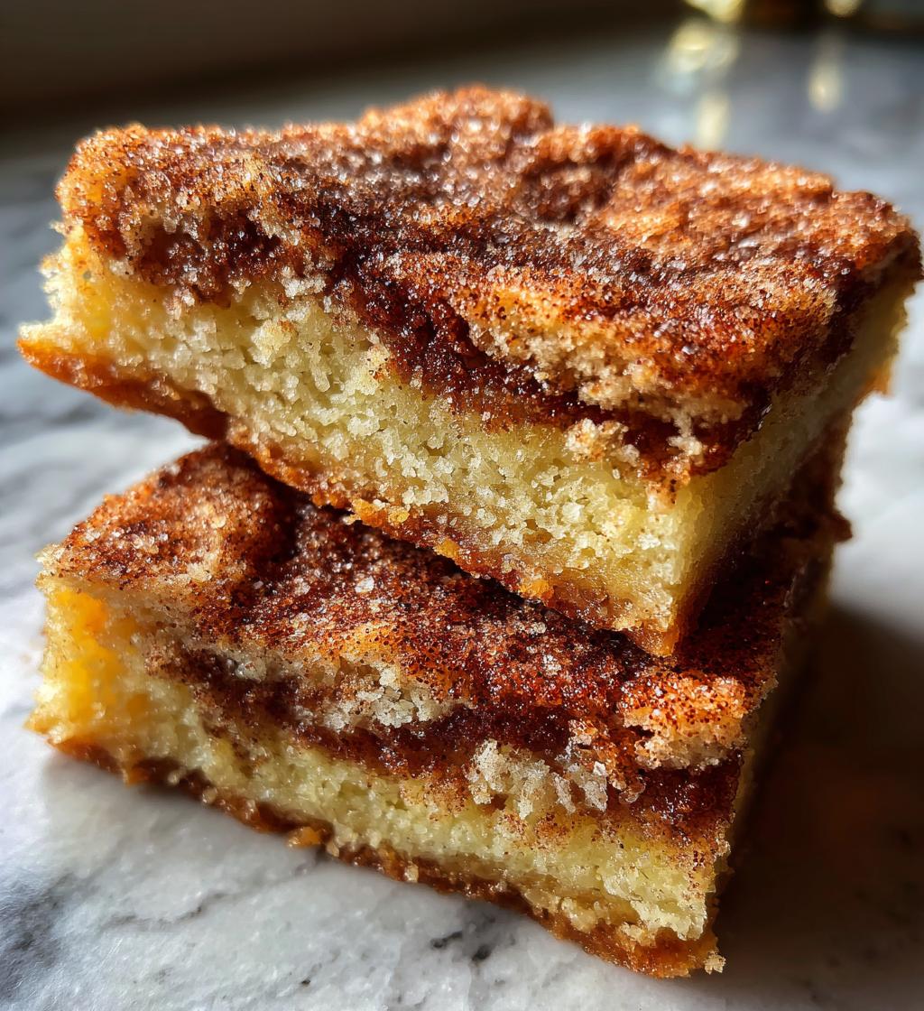 easy snickerdoodle bars - detail 1