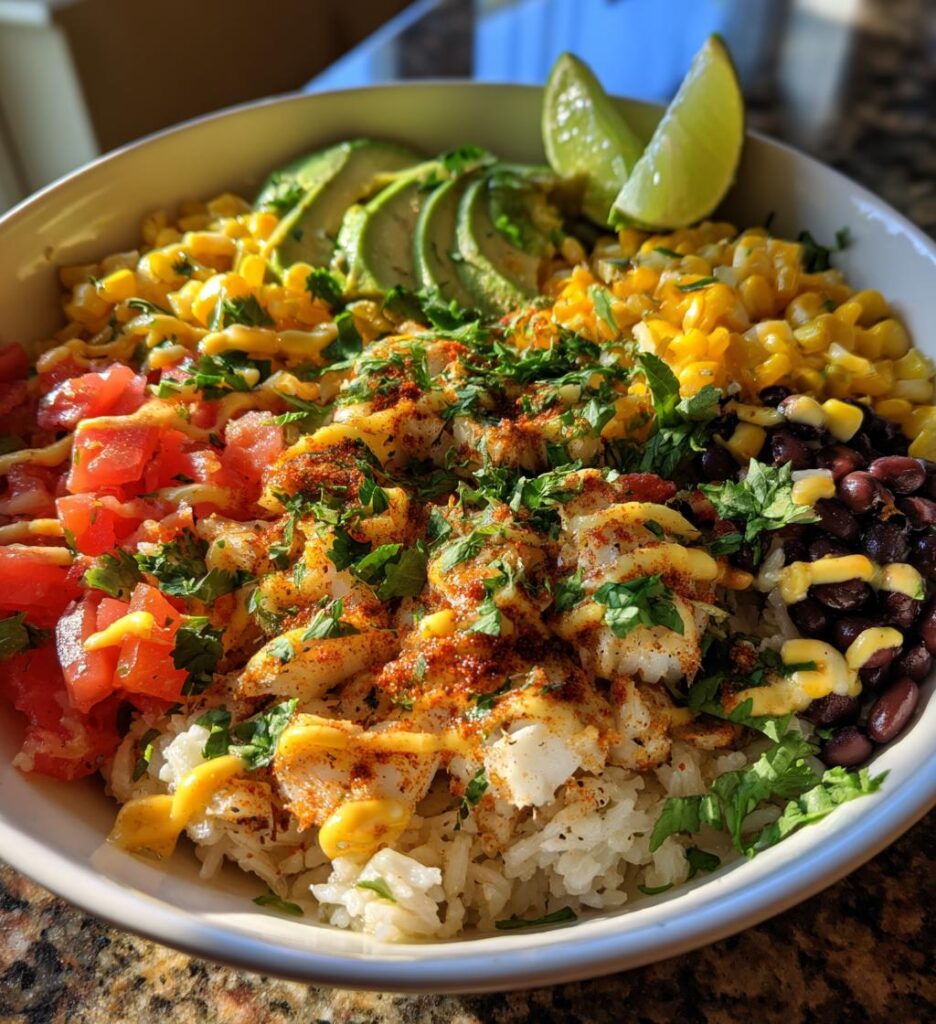 fish taco bowls