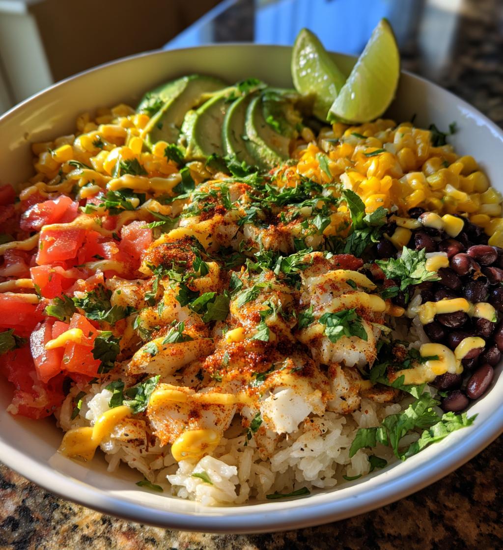 fish taco bowls