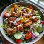 fried chicken salad