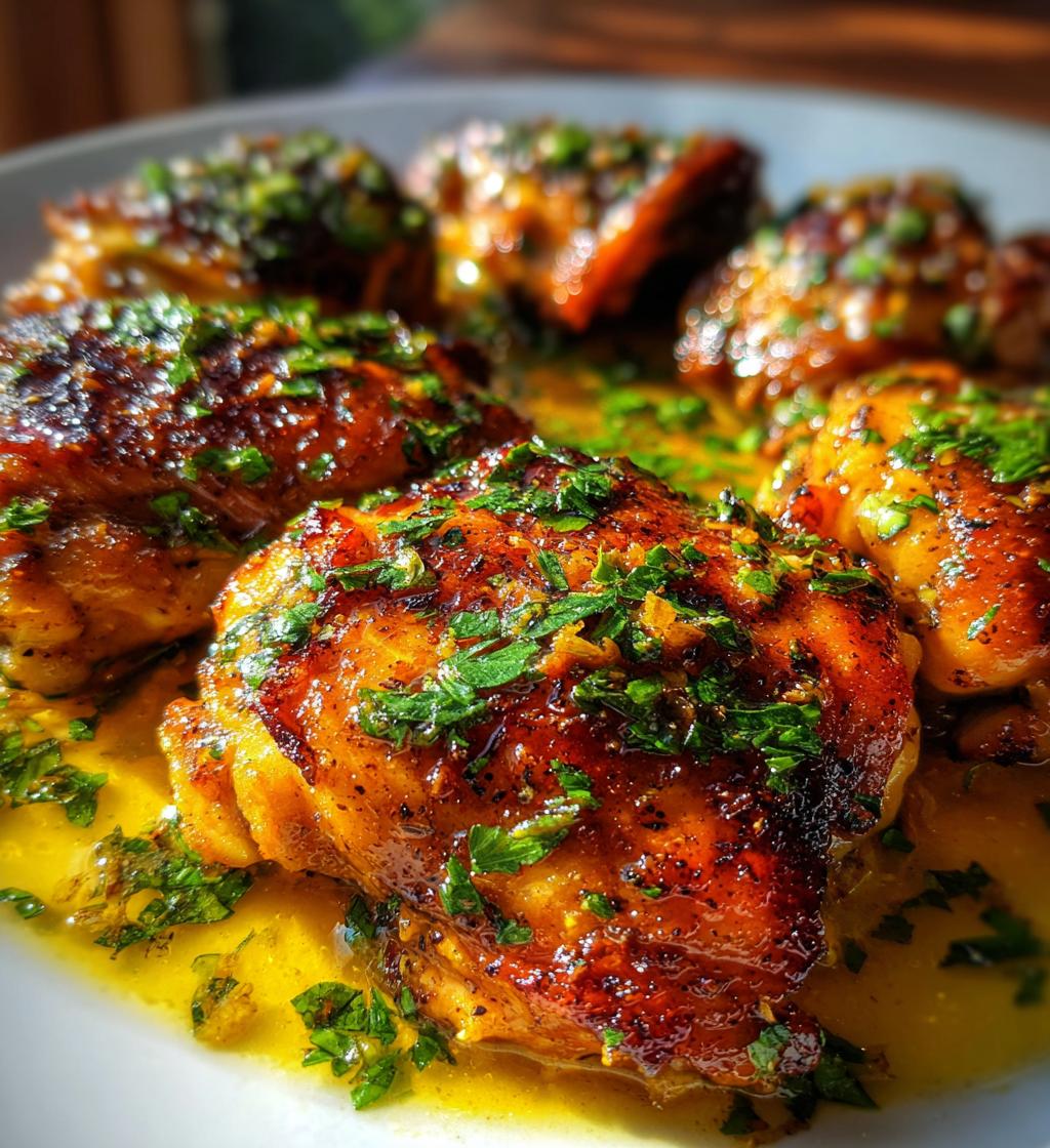 garlic butter chicken thighs recipe - detail 1