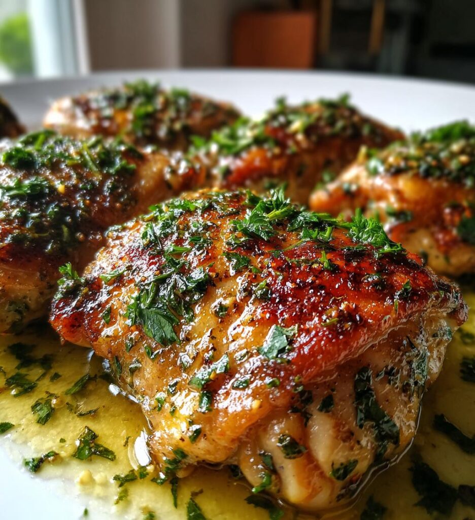 garlic butter chicken thighs recipe