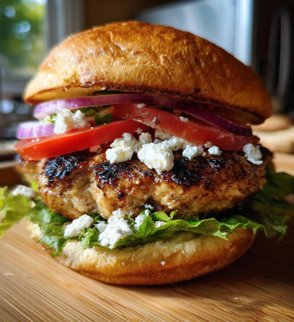 greek chicken burgers