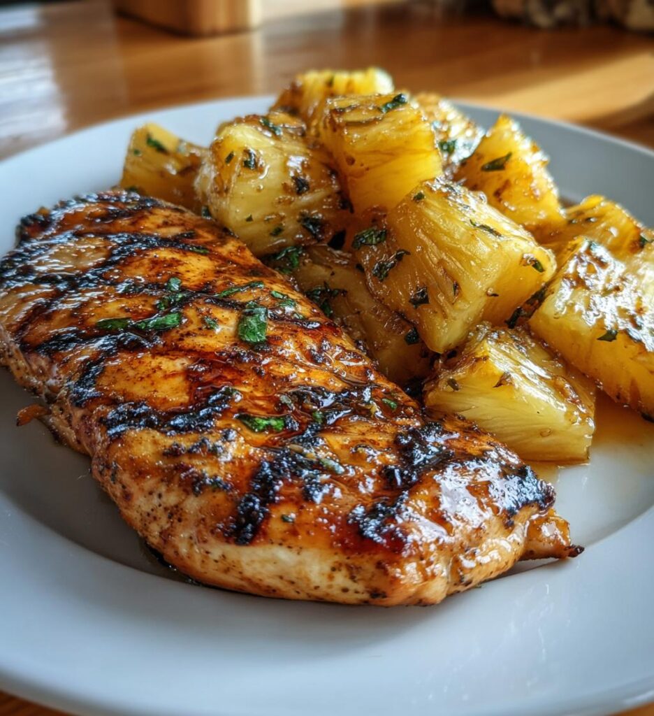 grilled aloha chicken and pineapple recipe