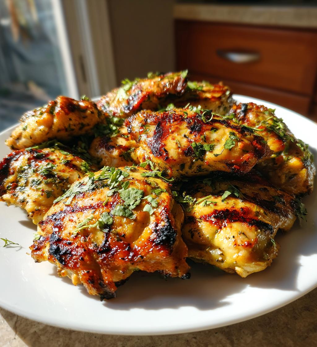 grilled vietnamese lemongrass chicken - detail 1