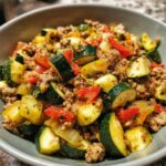 ground turkey and zucchini skillet