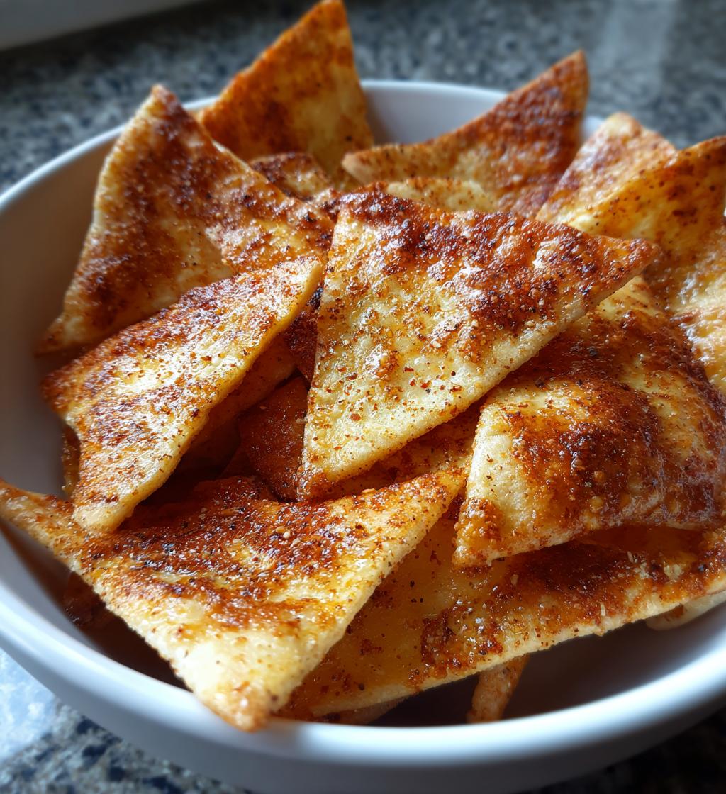 homemade baked pita chips
