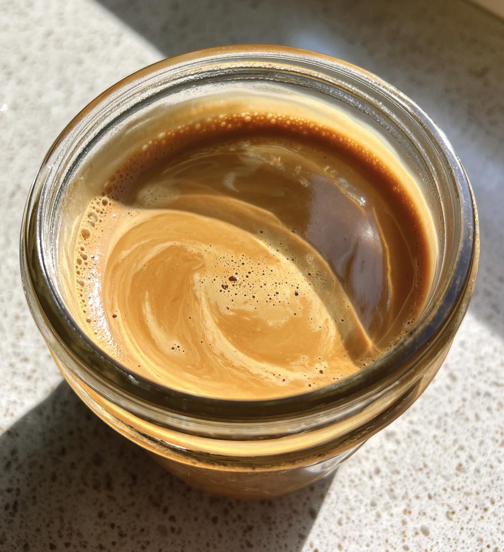 homemade coffee creamer - detail 1
