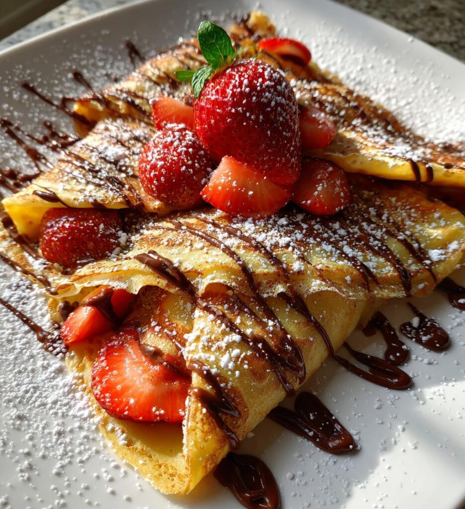 homemade crepes