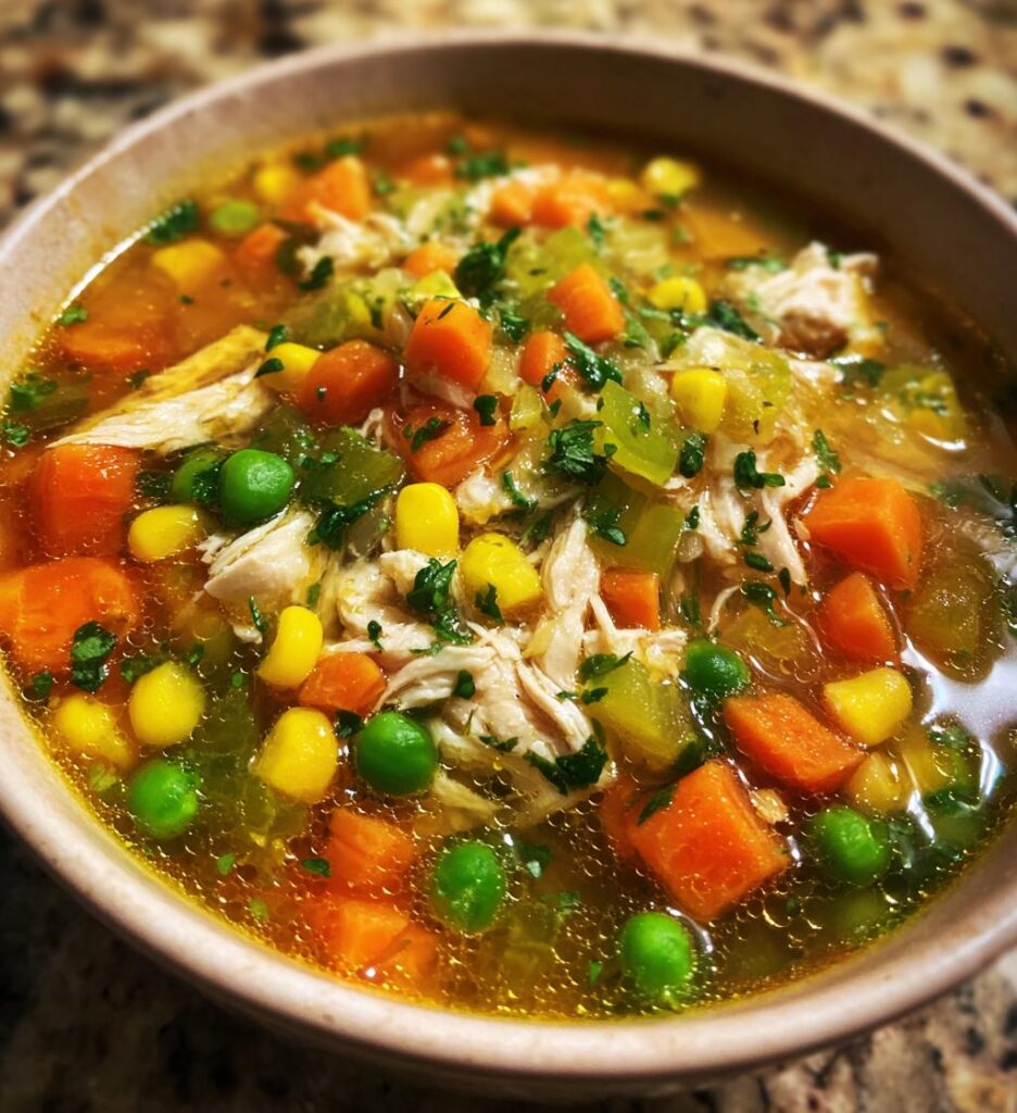 instant pot chicken vegetable soup