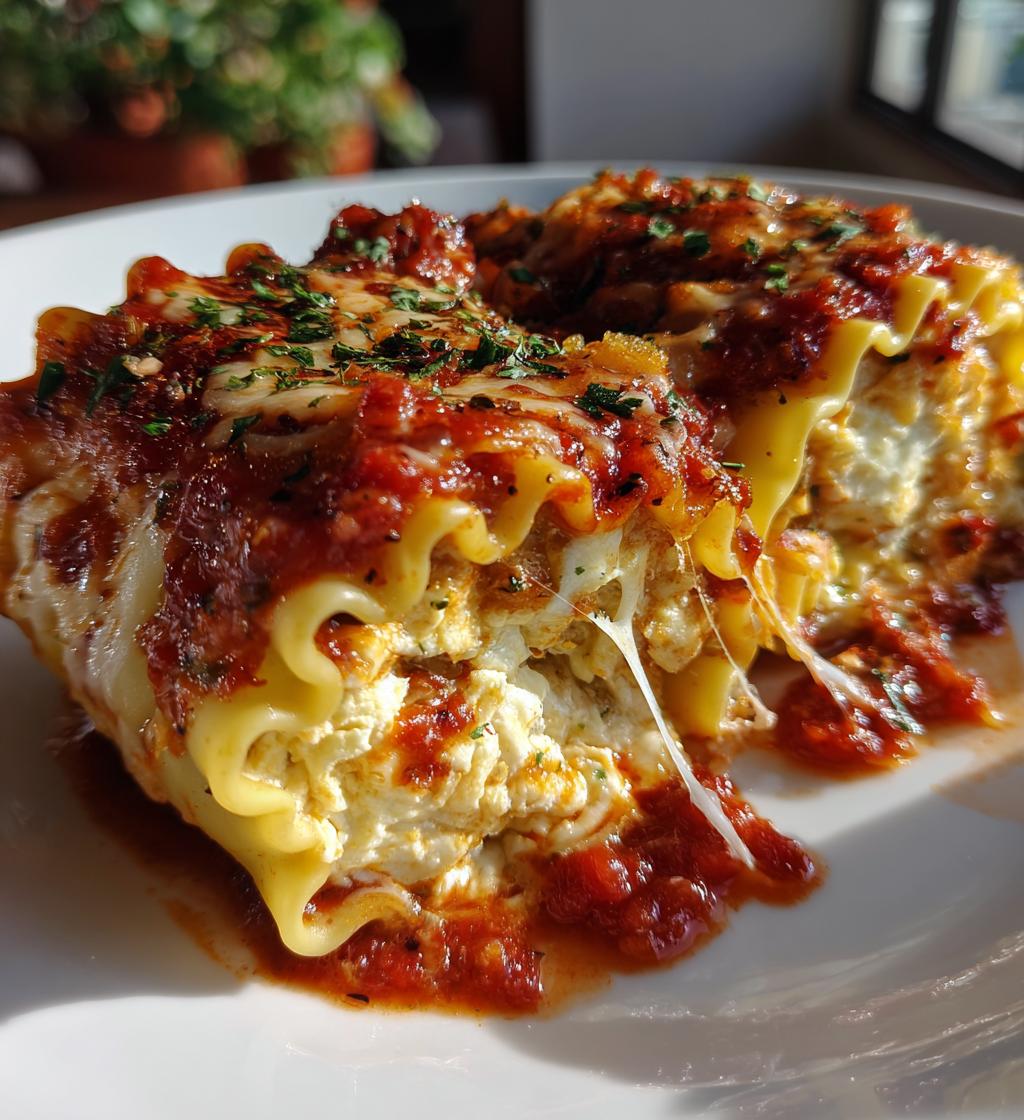 lasagna roll ups - detail 1