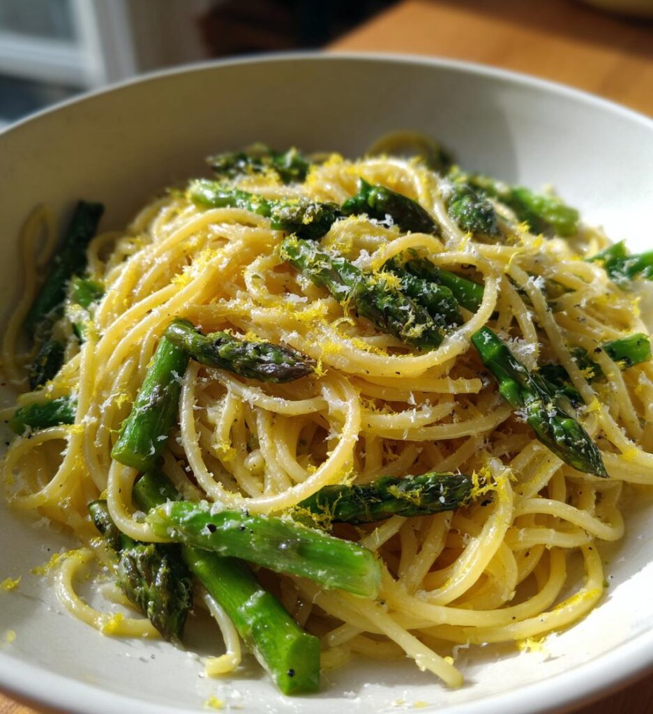 lemon asparagus pasta