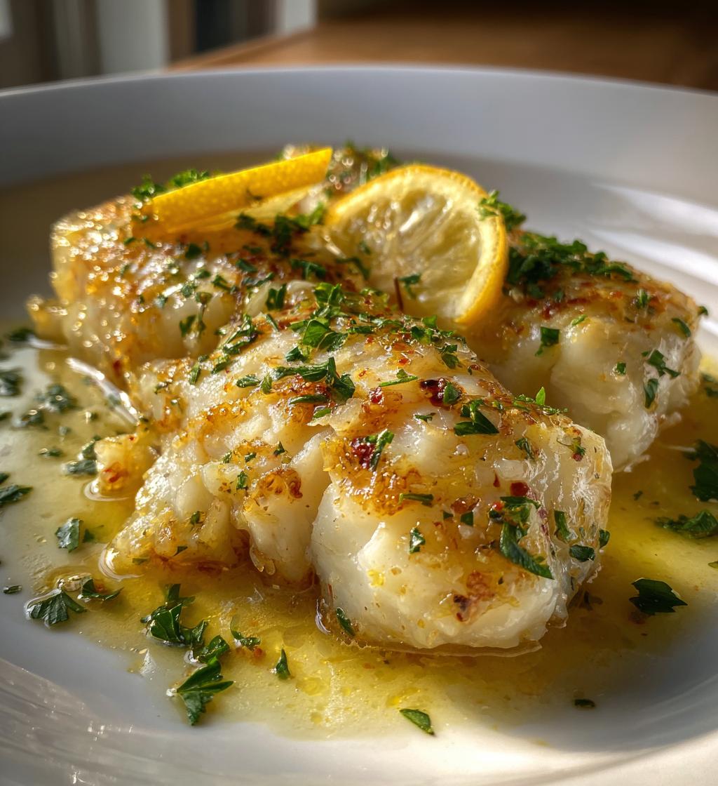 lemon butter baked cod