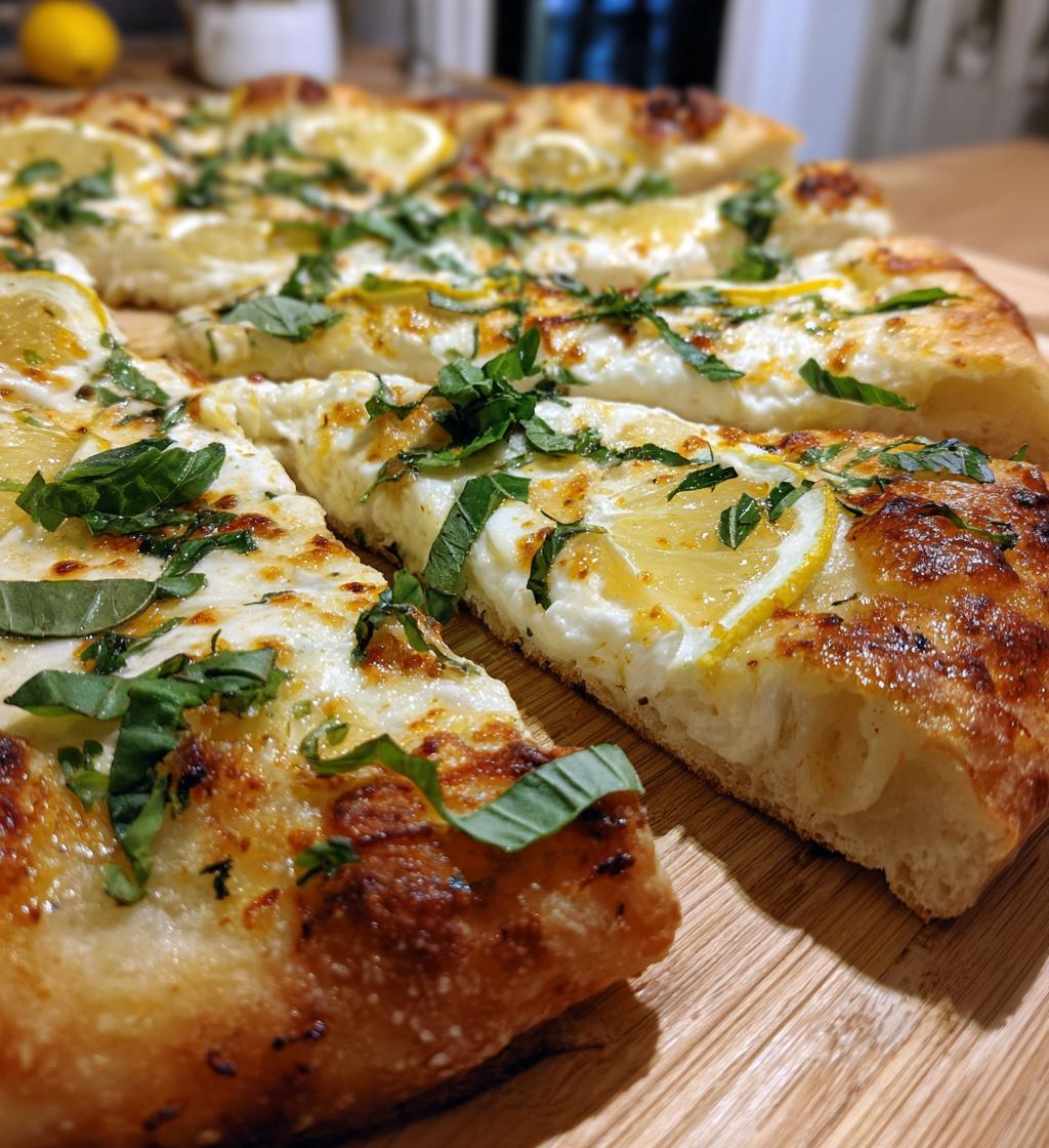 lemon pizza - detail 1
