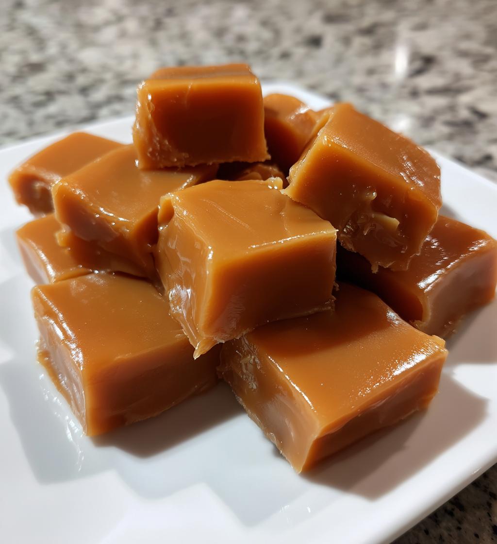 microwave caramels - detail 1