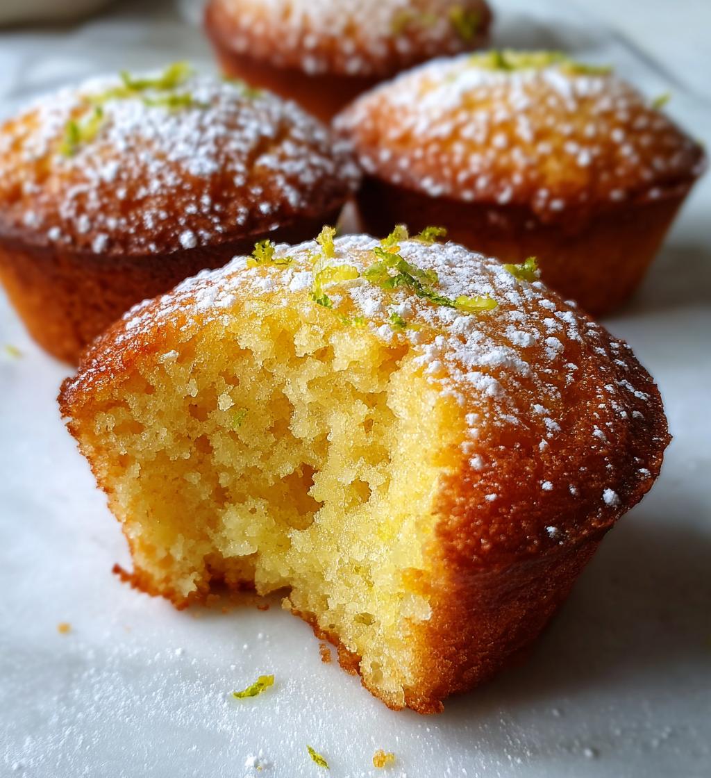 mini lemon drop cakes - detail 1