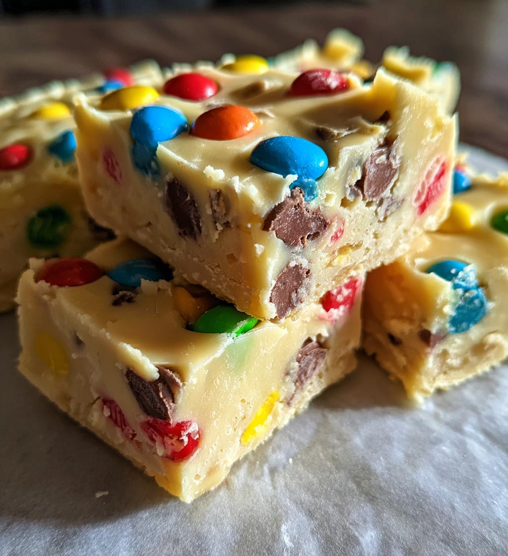 mm cookie dough fudge - detail 1