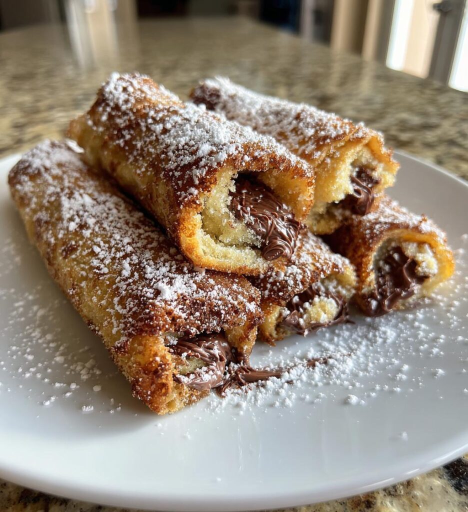 nutella french toast roll ups