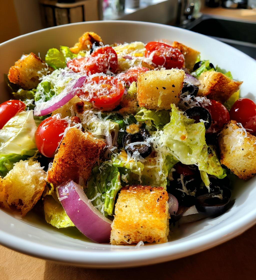 olive garden house salad - detail 1