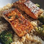 one pot salmon and rice