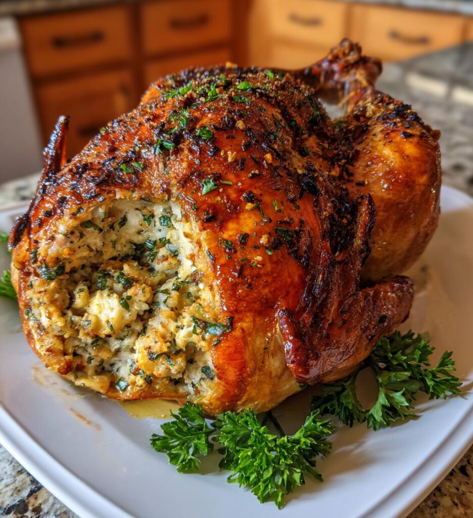 oven roasted stuffed turkey