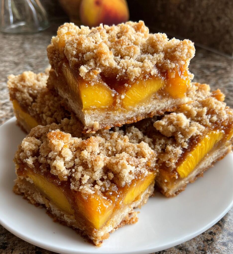 peach pie bars