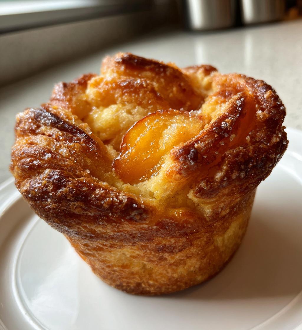 peach pie cruffins - detail 1